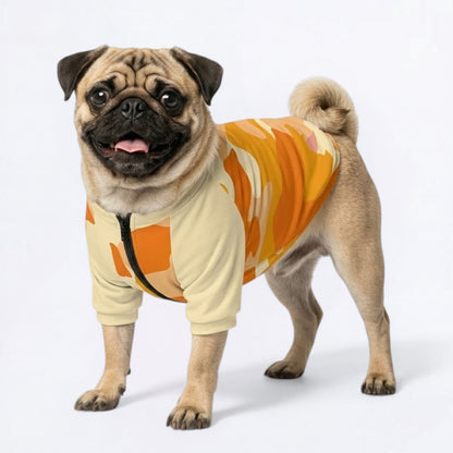 Clover   - Pug Zip Up Sweater