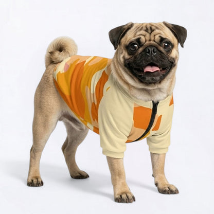 Clover   - Pug Zip Up Sweater