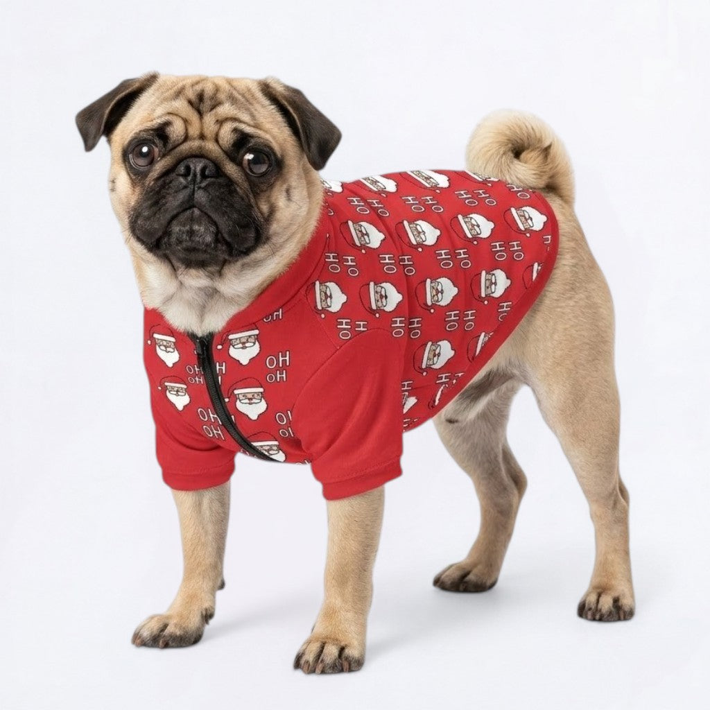 Ruby- Pug Zip Up Sweater