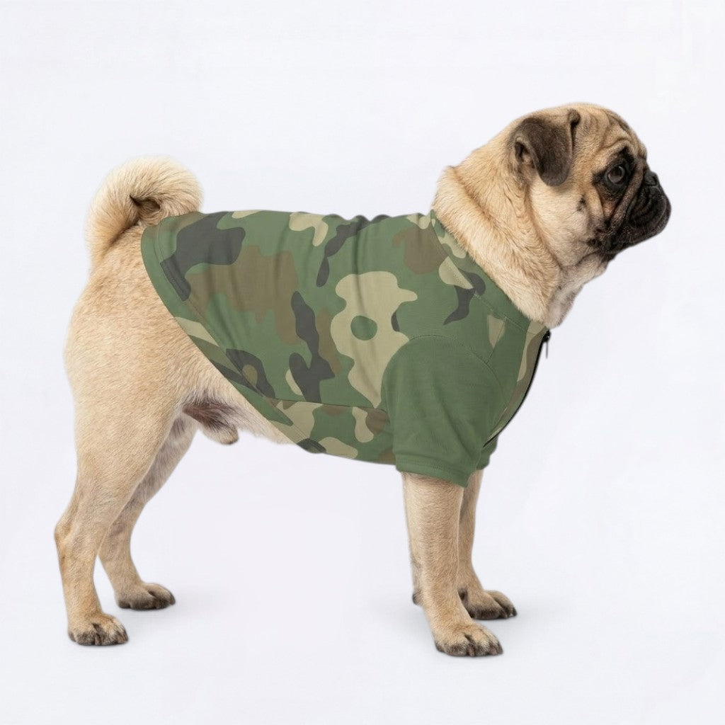 Remy   - Pug Zip Up Sweater