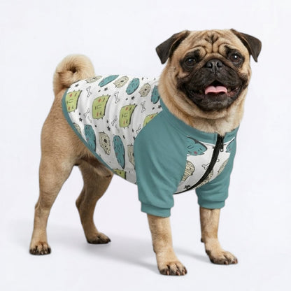 Sable  - Pug Zip Up Sweater